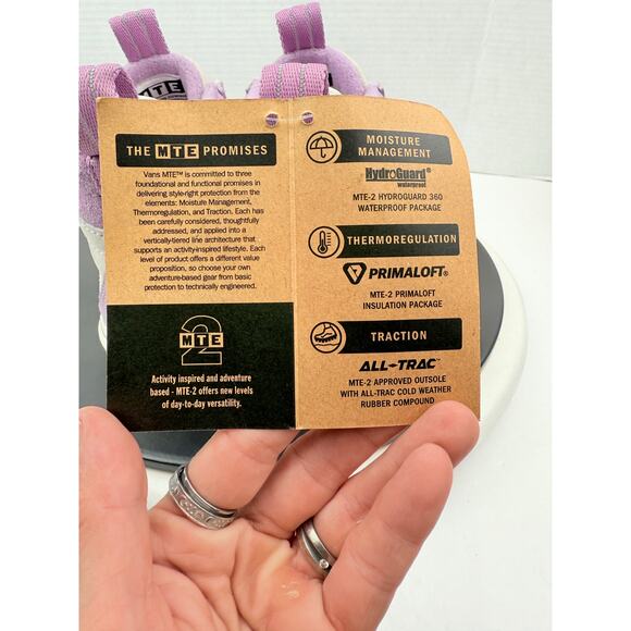 Vans MTE 2 Sk8-Hi Womens Size 6 Purple Waterproof Insulated Hiking Boots Shoes - Picture 7 of 11